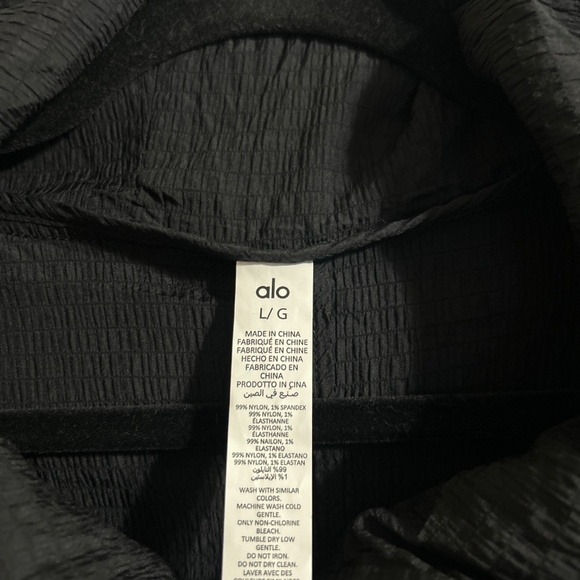 ALO Yoga Summer Nights Lightweight Coat Jacket Black Large NWT - Picture 5 of 9